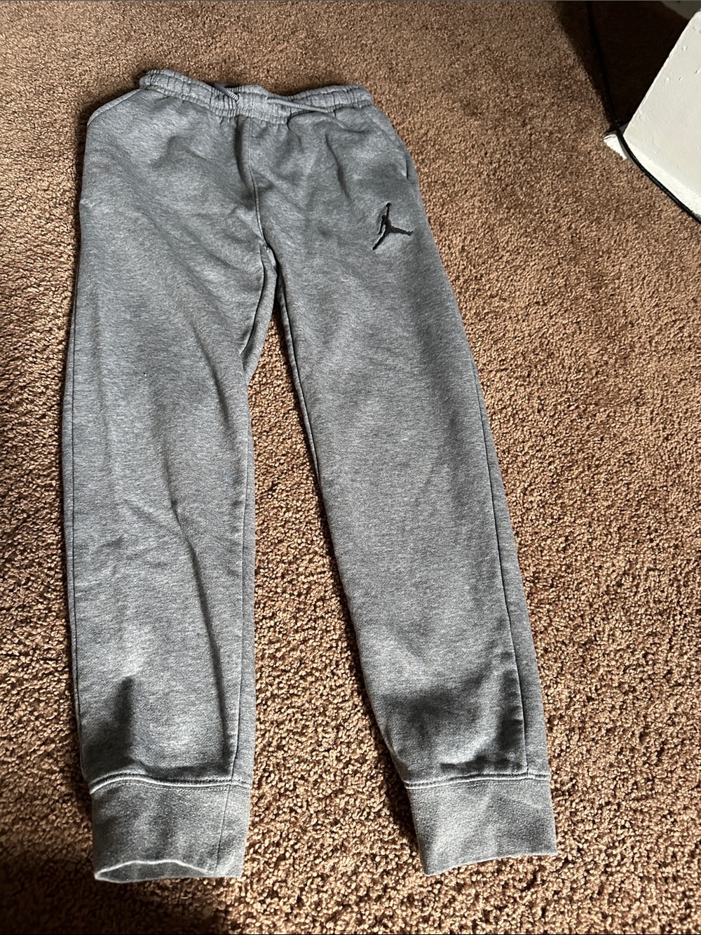 Jordan Gray Kids Sweatpants with Jumpman Logo